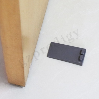 COem αντιολισθητική σφήνα 88x40x19mm πορτών PVC πλαστική σκοτεινό γκρίζο χρώμα