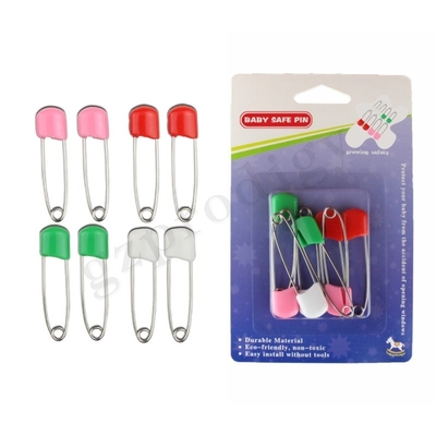 Prodigy 8 PCs Πινάκια Πιάνας Οικολογικά φιλικά πλαστικά Πινάκια Κεφαλής με κλειδαριές Baby Saftey πολύχρωμα