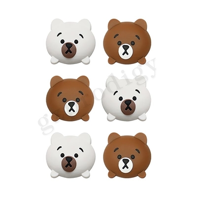 Lovely Cartoon Bear Plastic Door Wedge Μαλακό Αυτοκόλλητο Επιτοίχιο Στοπ πόρτας