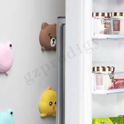 Lovely Cartoon Bear Plastic Door Wedge Μαλακό Αυτοκόλλητο Επιτοίχιο Στοπ πόρτας