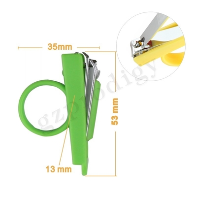 Επαγγελματικά Baby Nail Clippers Πράσινο Χρώμα Ατσάλι Fashion Nail Cutter Κιτ υγείας