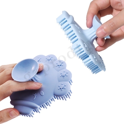 Baby Bath Silicone and Sclap Brush Brush Baby Safety Hair Shampooer Brush