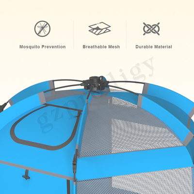 Φορητό Pop Up Playhouse Εξωτερική προστασία από την υπεριώδη ακτινοβολία Μπλε χρώμα
