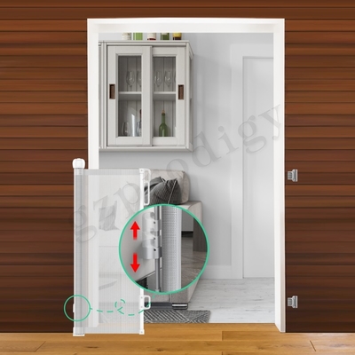 ABS PVC Mesh Ανασυρόμενη Πύλη μωρού Ασφάλεια Πύλη σκύλου για την πόρτα