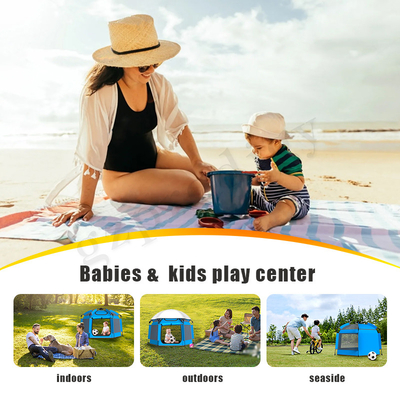 210D Εύκολη αποθήκευση Pop Up Toy Tent Ασφάλεια μωρού Δωμάτιο παιχνιδιών
